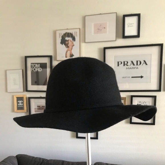 J.crew classic wool fedora in black main image 4